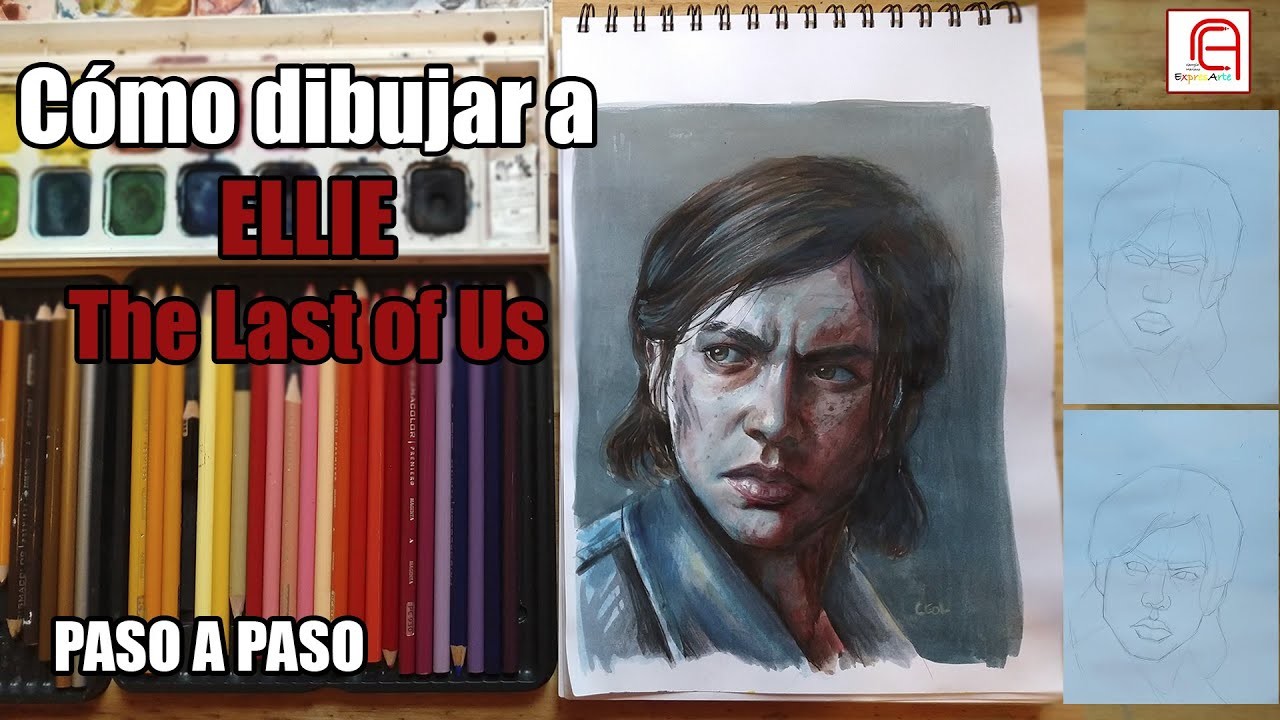 Cómo Dibujar a Ellie Fácil - Paso a Paso - The Last of Us 2 - How to Draw Ellie
