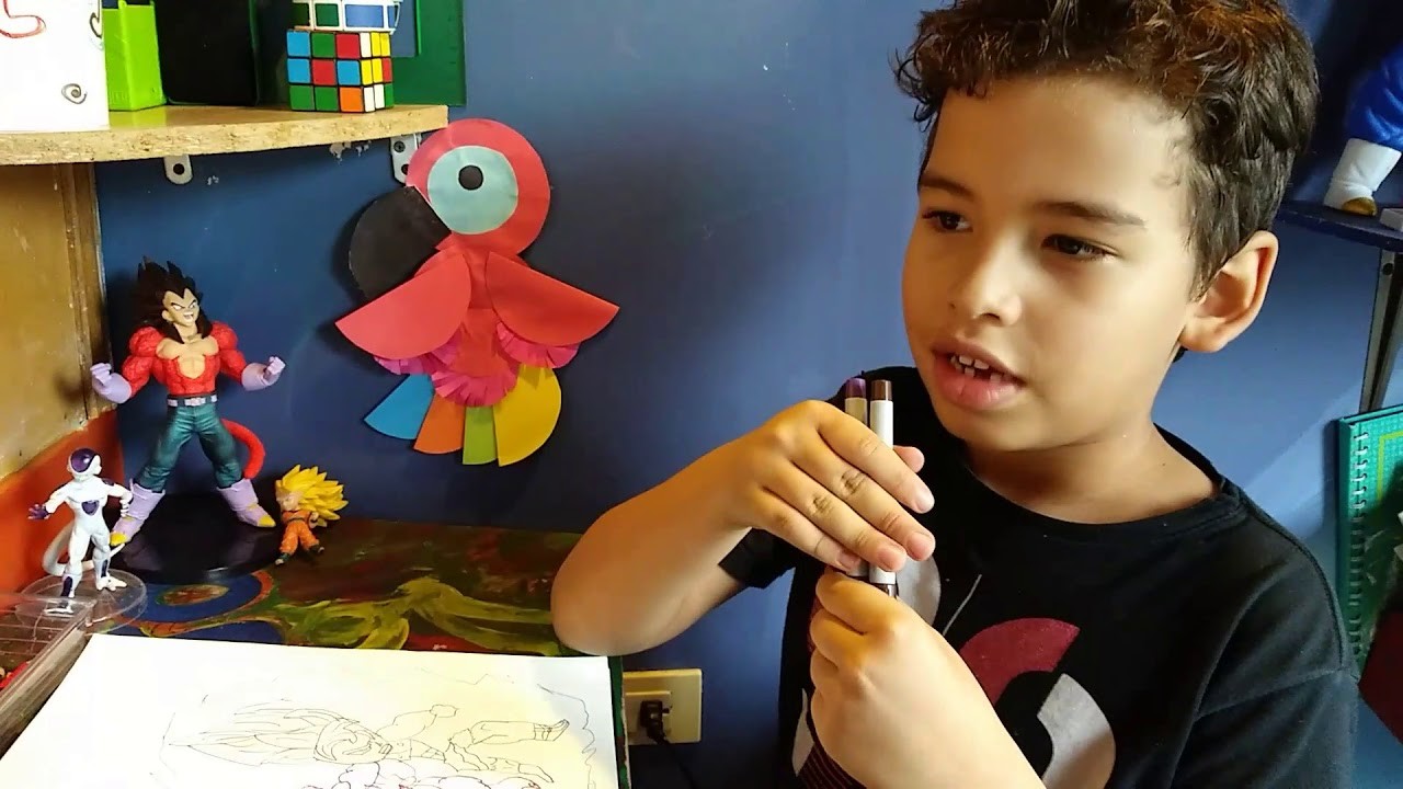 Como dibujar a Goku vs Freezer - Joel 6 años