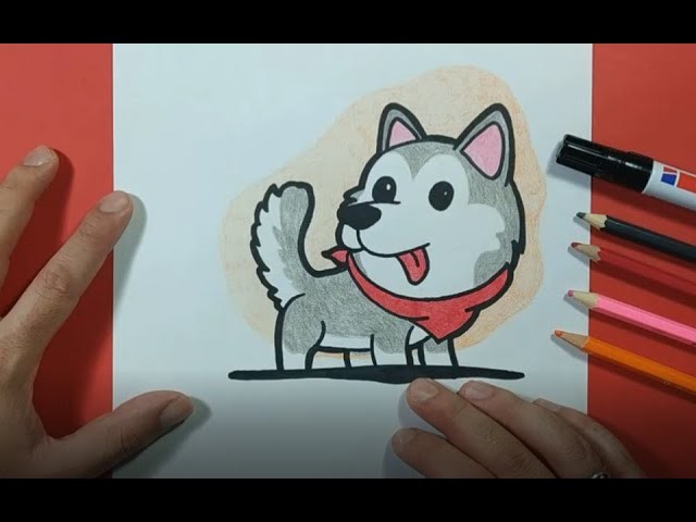 Como dibujar un perro paso a paso 60 | How to draw a dog 60