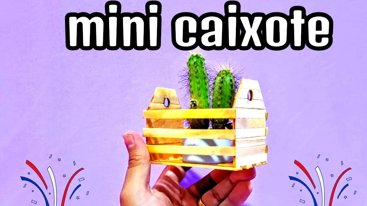 DIY: Mini Caixote de Feira com Palitos de Picolé