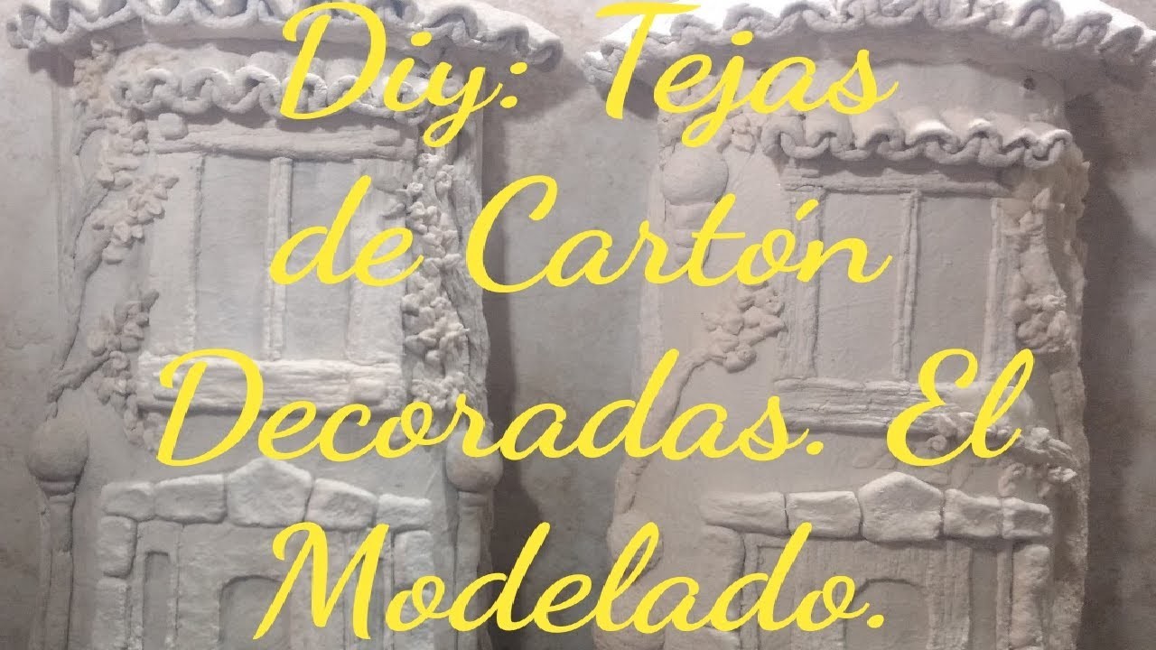 DIY: Tejas decoradas (reciclado de cartón) PASO A PASO (2.3)