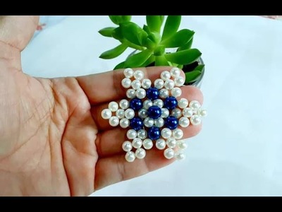 Flor de pérolas diy -  flor de perla - pearl flower