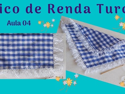 NOVO! DIY BICO DE RENDA TURCA PARA TOALHINHAS - LINHA ESTERLINA COATS - AULA 04