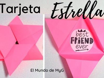 Como Doblar una Carta Original.Tarjeta Estrella.Origami.DIY Letter Folding Ideas-El Mundo de MyG