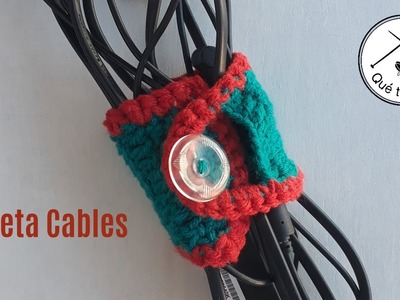 Cómo hacer un sujeta cables a crochet