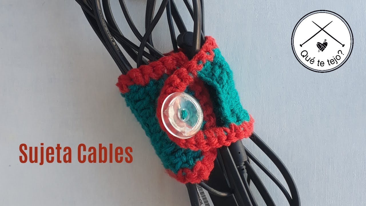 Cómo hacer un sujeta cables a crochet