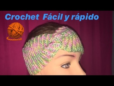 #crochetfacilyrapido. Banda para el pelo a crochet ????