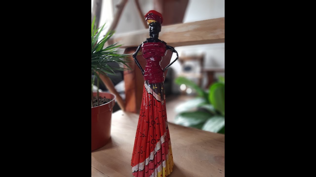 DIY Africanas con papel reciclado