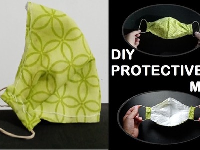 DIY Protective Mask ,how to create a pattern and sewing tutorial.Cómo coser máscarillas de tela.