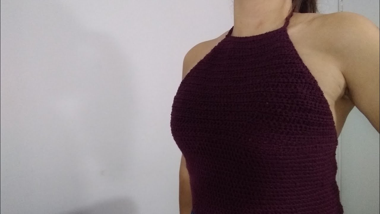 Halter Top a Crochet - Tejidos paso a paso ❤️