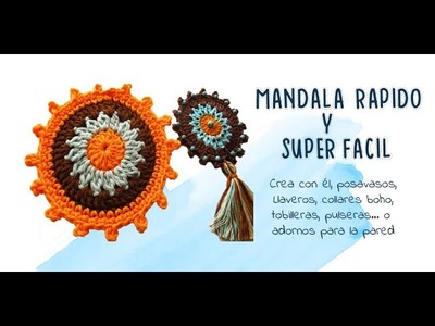 Mandala a Crochet | Very easy crochet mandala| Atrapasueños