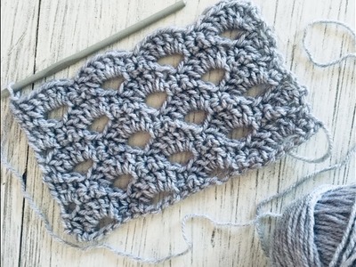 Puntada a crochet fácil:  Punto Calado