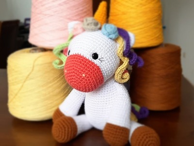 Unicornio amigurumi a crochet - Entregando pedidos