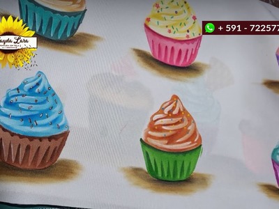 Como hacer Cupcake con Stencil