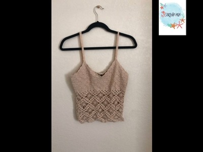 Imágenes crop top tejido a crochet