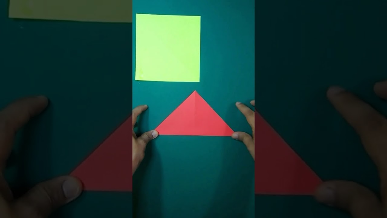 TULIPÁN DE PAPEL - ORIGAMI (versión 1 min.) #SHORTS