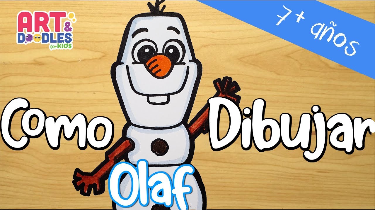 Como dibujar a OLAF de Frozen 2 -  paso a paso - fácil para niños
