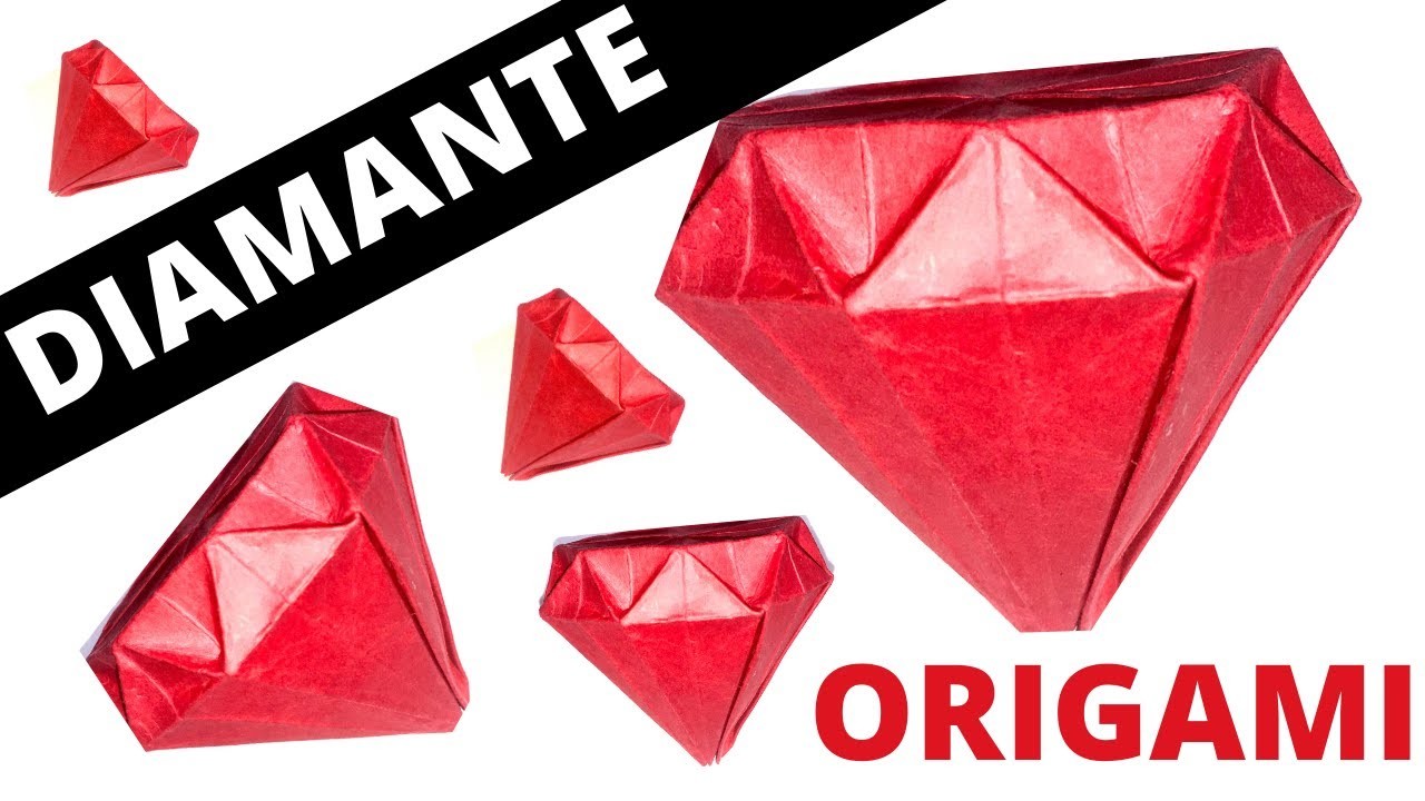 Origami. Como Fazer um Diamante de Papel. Origami Passo a Passo.    DIY
