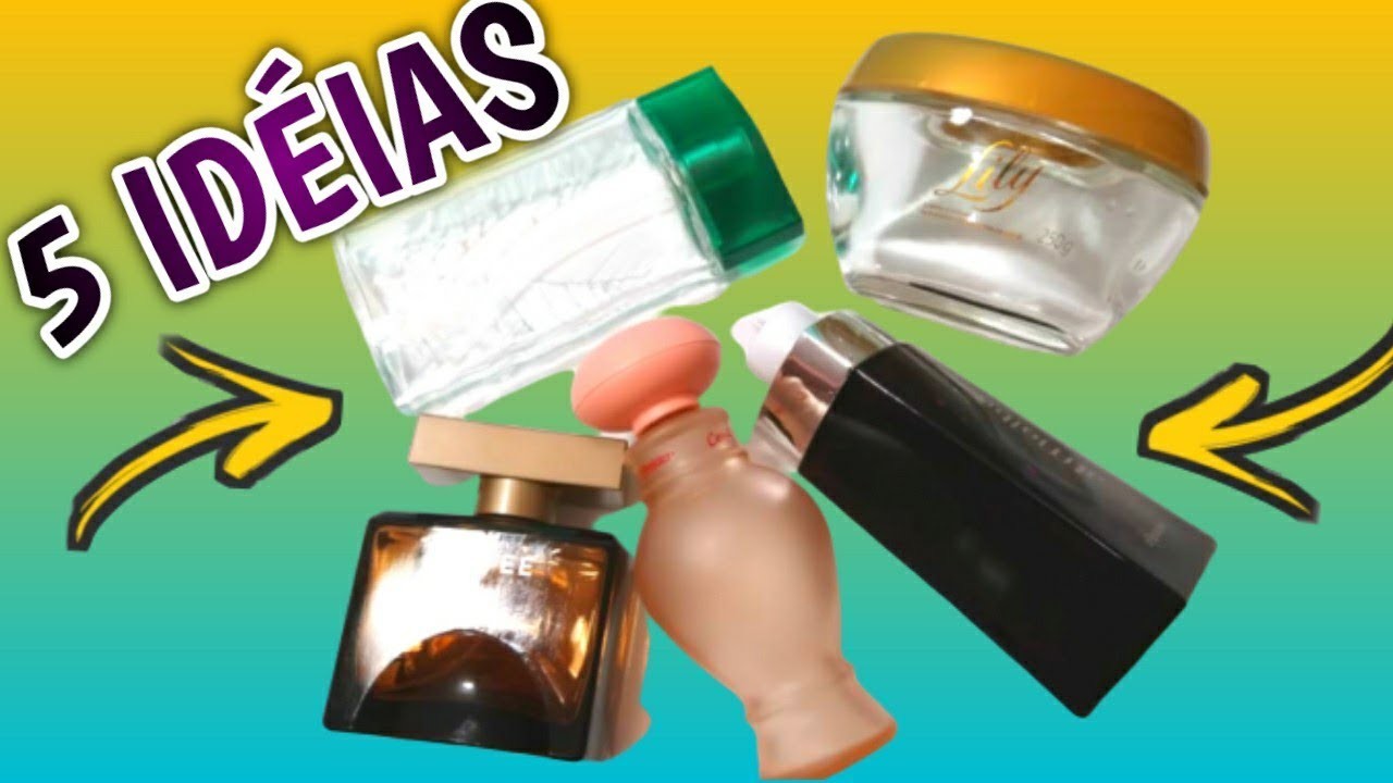 5 Lindas Idéias para Decorar Frascos de Perfumes - Artesanato Reciclado