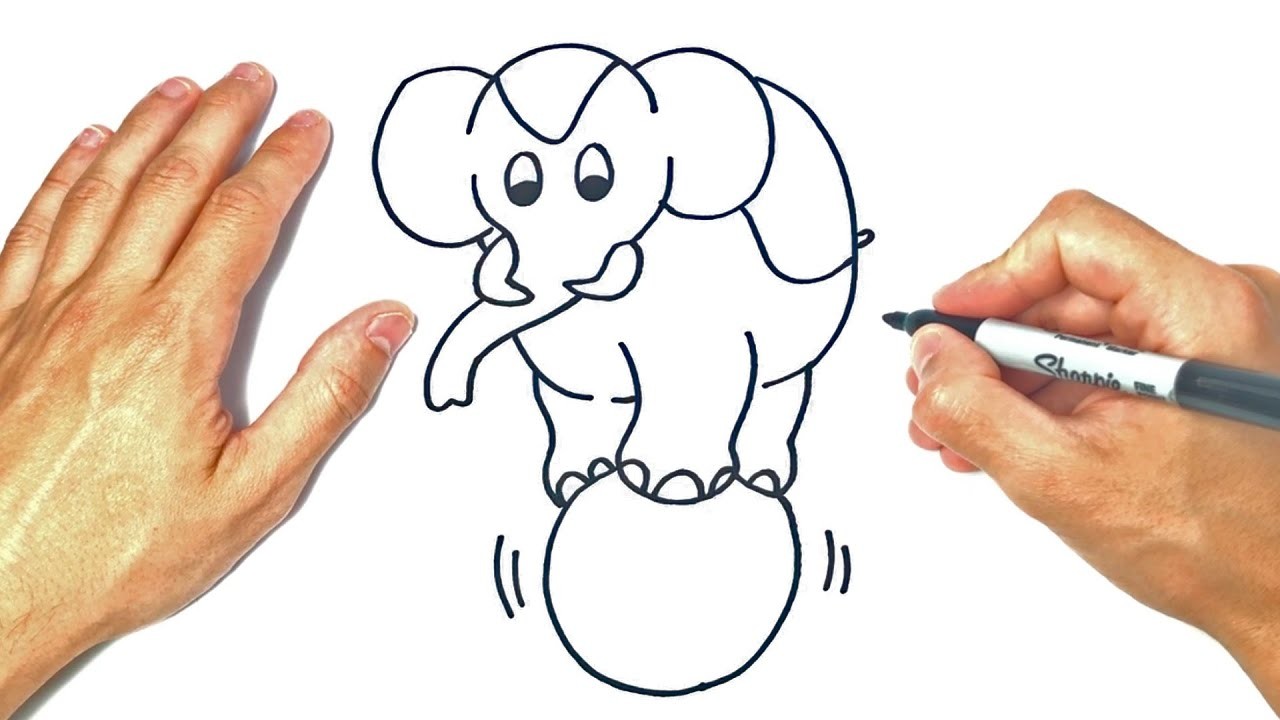 Cómo dibujar un Elefante | Dibujo de Elefante