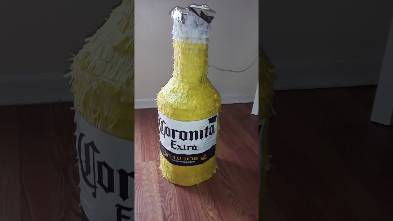 Como hacer piñata de cerveza corona paso a paso