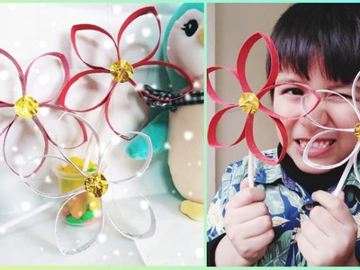 Manualidades con material reciclado para niños - Flores con conos de papel - Regalos fácil de hacer