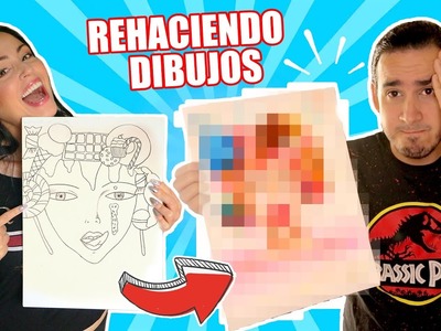 REHACIENDO DIBUJO DE SANDRA CIRES ART ! RETO DIFÍCIL DE DIBUJO | HaroldArtist