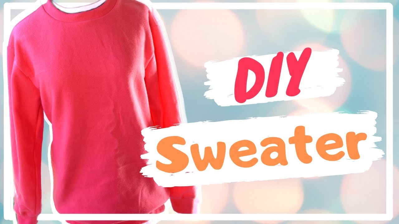 How to make a sweater DIY - Como hacer un abrigo tipo polera