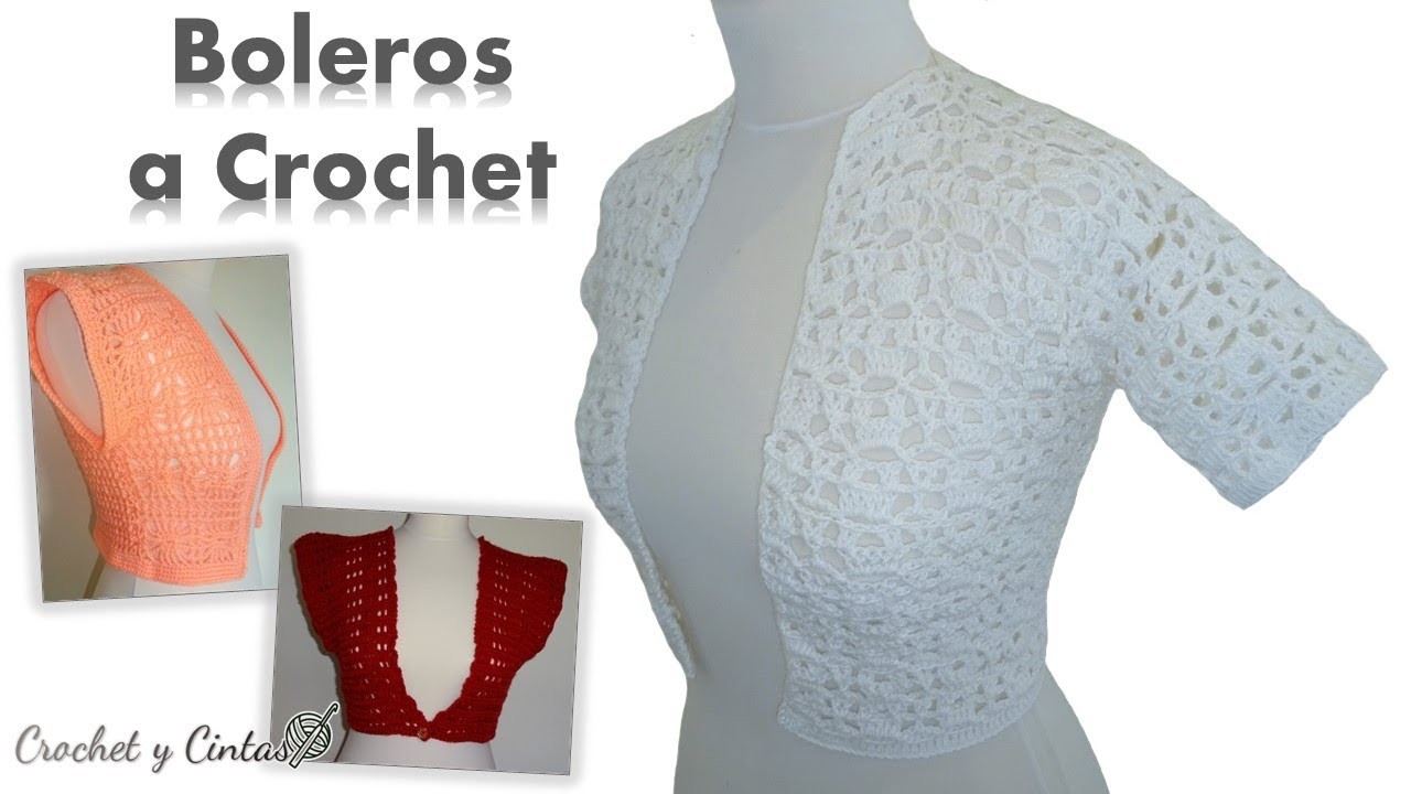 Boleros tejidos a crochet ⬇ Abajo en la descripción los enlaces de los videos