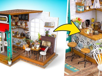 Casa de café en miniatura DIY ☕️????