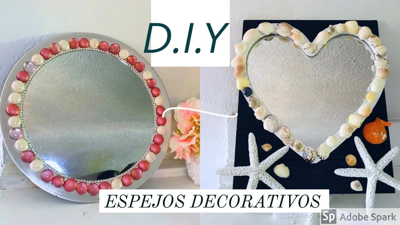 D.I.Y Espejos Decorativos para Baño y Sala Bonitos y Fáciles De Hacer.