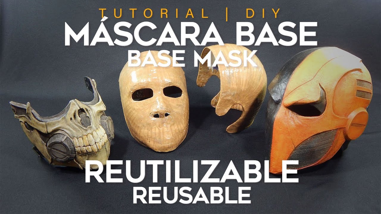 Máscara Base Completa en 2 Partes Reutilizable con Cinta Canela | Tutorial | DIY | ¿Cómo se Hace?
