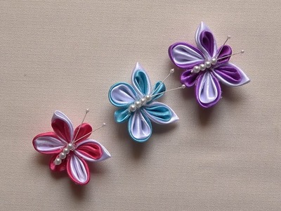 Cómo Hacer Mariposas con Cintas Paso a Paso | How to make Ribbon Butterfly