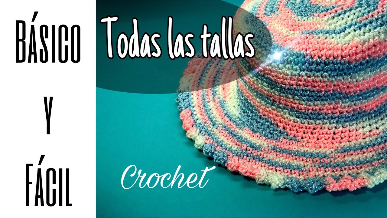 ????GORRO SOMBRERO Medio Punto MUY FÁCIL | ComoTejer Paso a Paso Ganchillo Crochet HAT DIY Tutorial