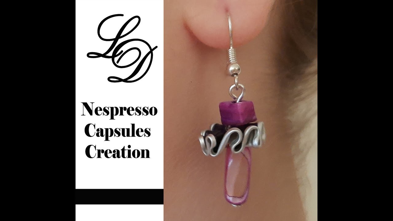 How to Recycle Nespresso Capsules- Easy DIY Craft Coffee Pod Earrings- Recycling Jewelry- Zero Waste