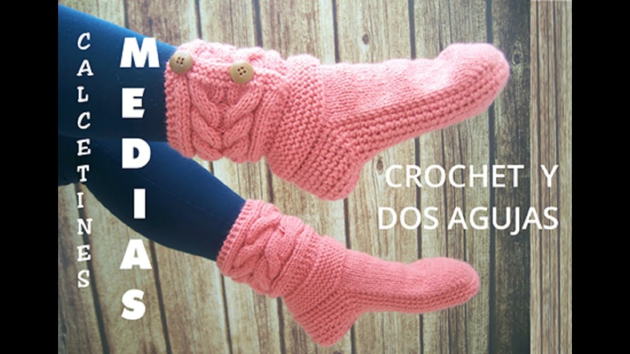 Medias tejidas a crochet y dos agujas paso a paso (1°parte)