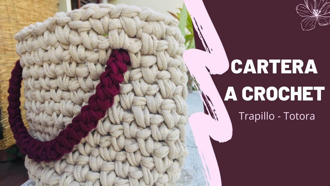 Bolso a Crochet con Trapillo