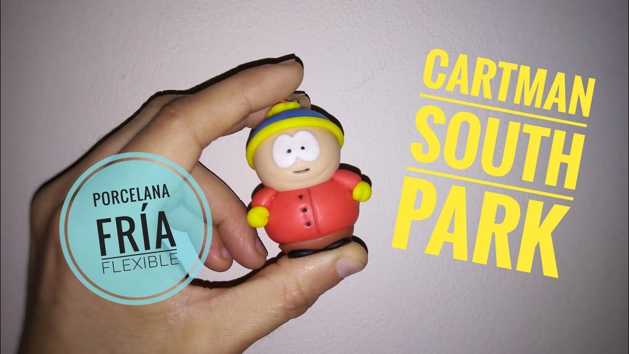 CARTMAN de SOUTH PARK, en PORCELANA FRÍA TUTORIAL. How to make southpark