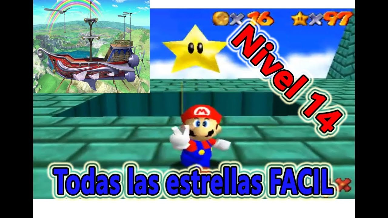 Como conseguir TODAS Las Estrellas del Nivel 15 de Mario 64 (FACIL)