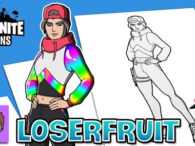 Como Dibujar a Loserfruit Passo a Passo - Dibujos Faciles - Dibujos para Dibujar