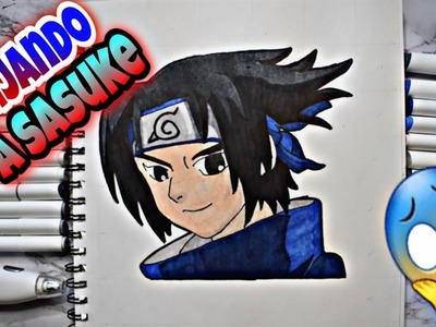 Como dibujar a SASUKE UCHIHA fácil | "Naruto"