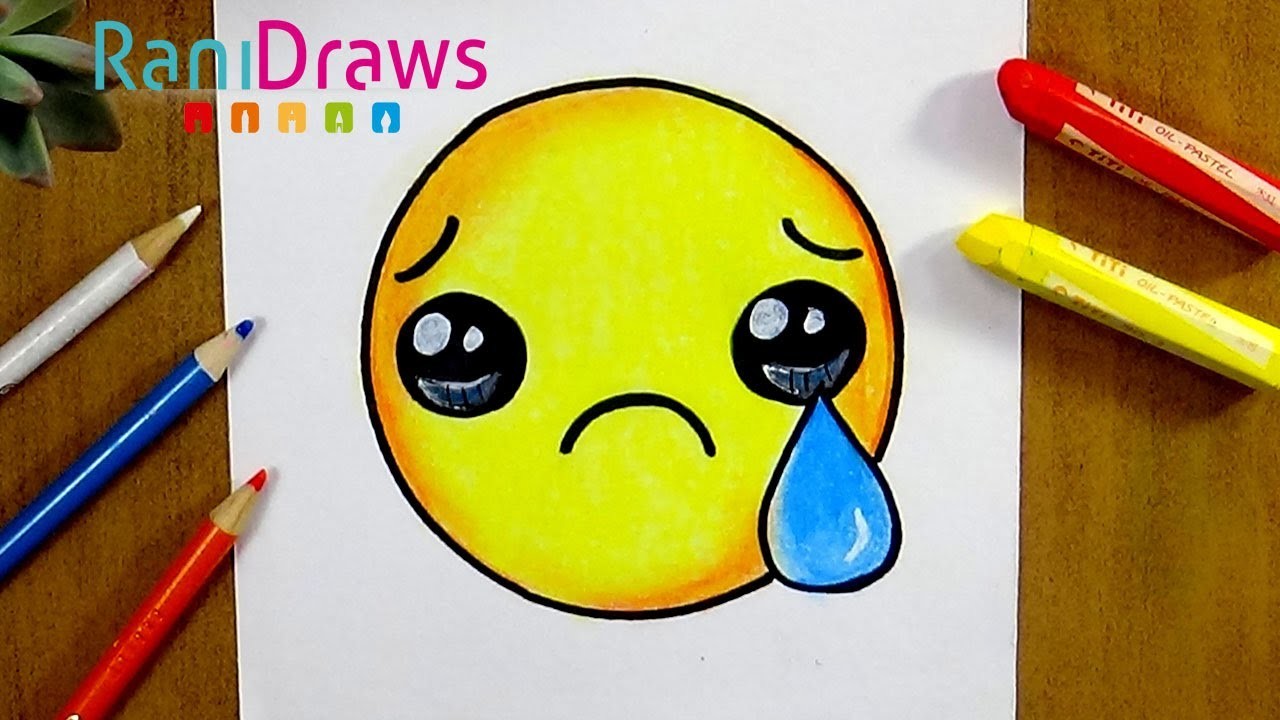 Cómo Dibujar Un Emoji Triste Paso A Paso