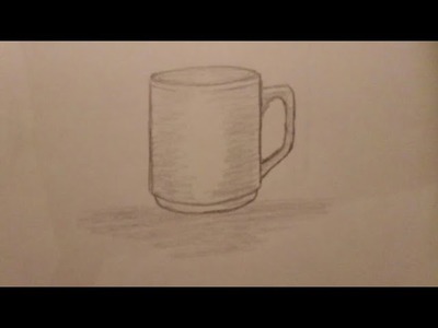 Cómo dibujar una taza para tomar café sencillo y fácil