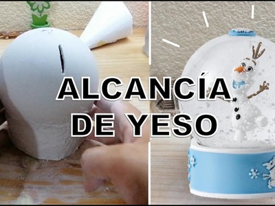 CÓMO HACER ALCANCÍA DE YESO | ESFERA O BOLA DE NIEVE #DIY