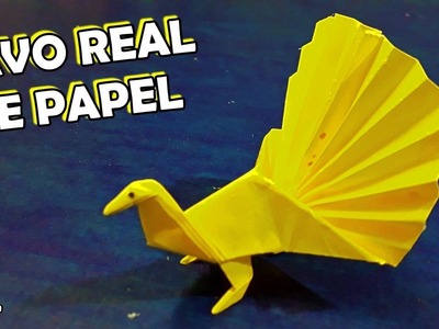 ????️ Cómo Hacer un PAVO REAL DE PAPEL Paso a Paso - Origami Paper Peacock Step by Step ✔️