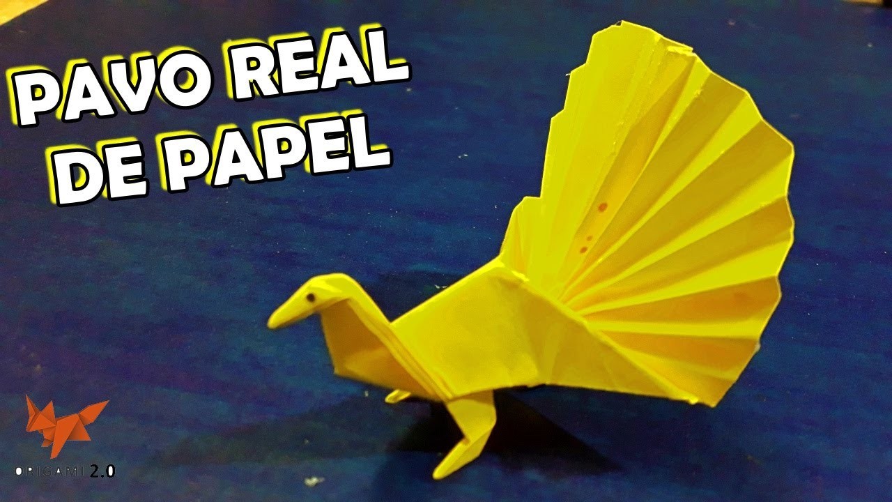 ????️ Cómo Hacer un PAVO REAL DE PAPEL Paso a Paso - Origami Paper Peacock Step by Step ✔️