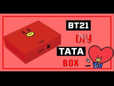 DIY K-POP BT21 TATA BOX!!! #BT21 #BTS