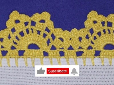 ????PUNTILLA 127 ????ORILLA PARA MANTEL O SERVILLETA FACIL