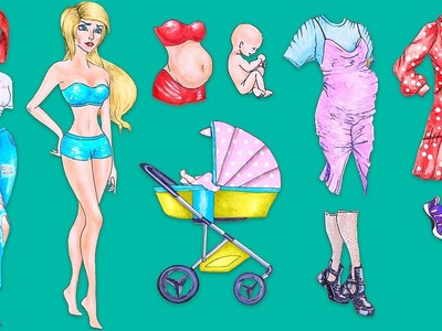 15 Trucos y Manualidades para Muñecas de Papel Embarazadas