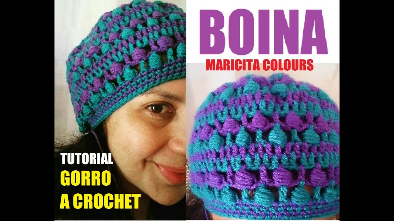 IDEA #39⬇️❤️ Gorro BOINA a Crochet "Antonia Tutorial por Maricita Colours
